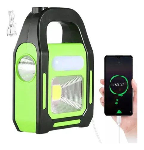 Linterna recargable USB solar powerbank